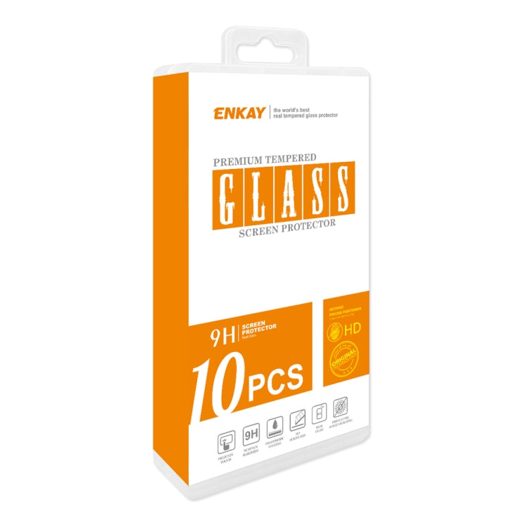 For Samsung Galaxy S24 Ultra 5G 10pcs ENKAY 0.18mm High Aluminum-silicon Tempered Glass Film, Support Ultrasonic Fingerprint Unclock - Galaxy S24 Ultra 5G Tempered Glass by ENKAY | Online Shopping UK | buy2fix