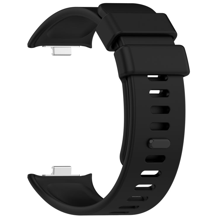 For Redmi Watch 4 Solid Color Silicone Sports Watch Band(Black) - Watch Bands by buy2fix | Online Shopping UK | buy2fix