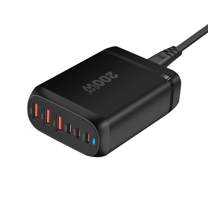 GaN PD100W Type-C x 3 + USB x 3 Multi Port Laptop Adapter, Plug Size:UK Plug - Universal Power Adapter by buy2fix | Online Shopping UK | buy2fix