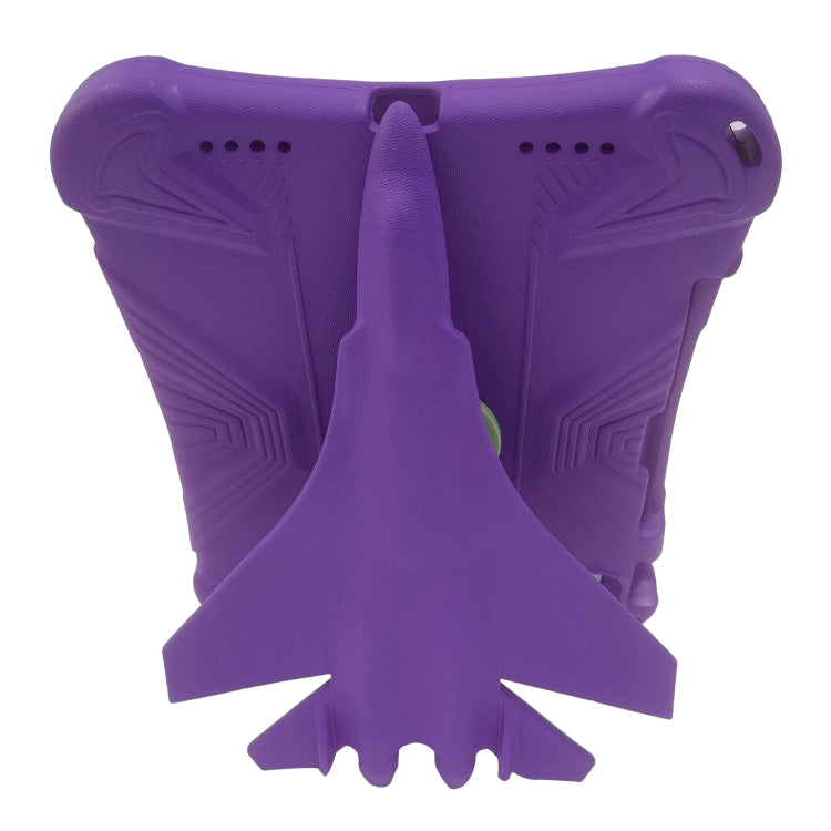 For iPad Pro 11 2024 360 Rotation Aircraft Holder EVA Shockproof Tablet Case(Purple) - iPad Pro 11 2024 Cases by buy2fix | Online Shopping UK | buy2fix