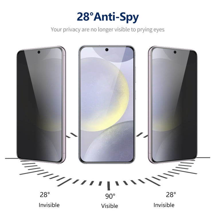 For Samsung Galaxy S24 5G 5pcs ENKAY Hat-Prince 360 Degree Anti-peeping Privacy Full Screen Tempered Glass Film - Galaxy S24 5G Tempered Glass by ENKAY | Online Shopping UK | buy2fix