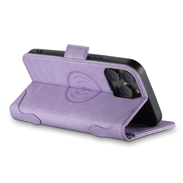 For iPhone 12 / 12 Pro SUTENI J07 Multifunctional Horizontal Flip Magsafe Leather Phone Case(Purple) - iPhone 12 / 12 Pro Cases by Suteni | Online Shopping UK | buy2fix