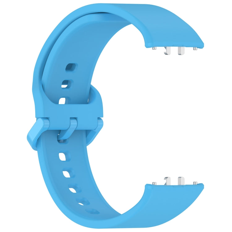 For Samsung Galaxy Fit 3 SM-R390 Solid Color Buckle Silicone Watch Band(Sky Blue) - Watch Bands by buy2fix | Online Shopping UK | buy2fix