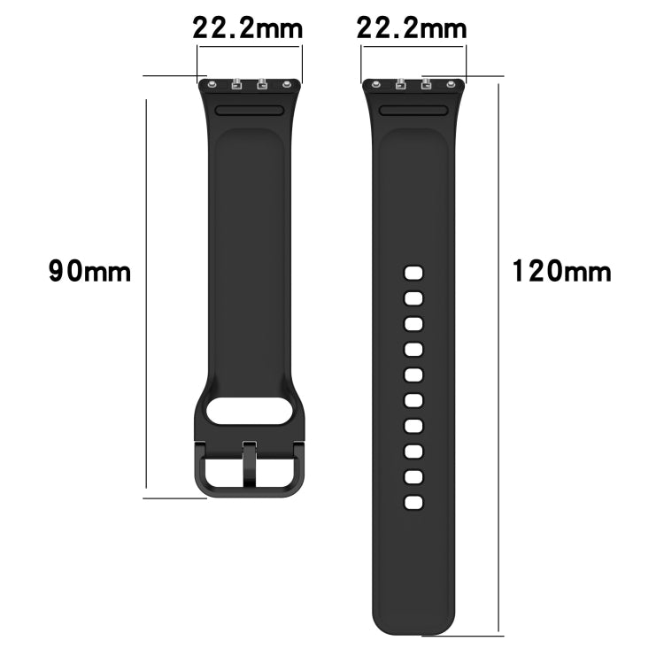 For Samsung Galaxy Fit 3 SM-R390 Solid Color Buckle Silicone Watch Band(Dark Green) - Watch Bands by buy2fix | Online Shopping UK | buy2fix