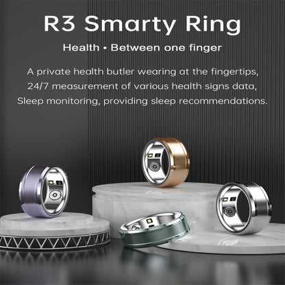 R3 SIZE 20 Smart Ring, Support Heart Rate / Blood Oxygen / Sleep Monitoring(Gold) - Smart Rings / Smart Telephones by buy2fix | Online Shopping UK | buy2fix