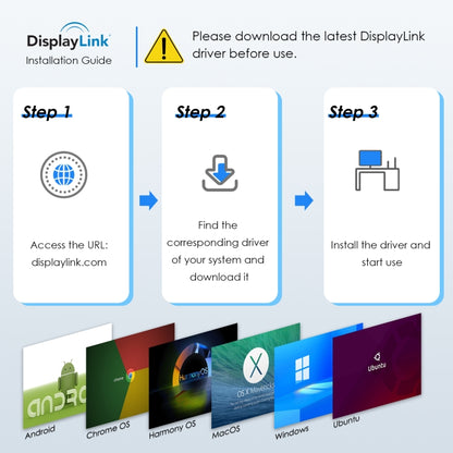 WAVLINK WL-UG69DH2 Dual Monitor USB+Type-C to Dual 4K HD DisplayPort Adapter Splitter(Silver) - Splitter by WAVLINK | Online Shopping UK | buy2fix