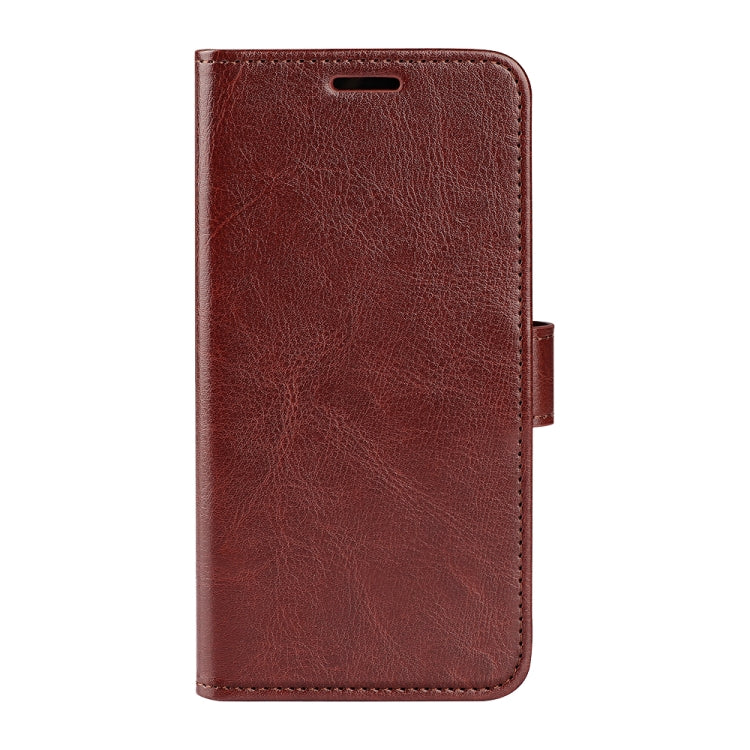 For OnePlus 12 R64 Texture Horizontal Flip Leather Phone Case(Brown) - OnePlus Cases by buy2fix | Online Shopping UK | buy2fix