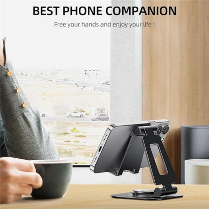 AS007-XS Adjustable Aluminum Alloy Desktop Phone Stand(Black) - Stand by buy2fix | Online Shopping UK | buy2fix