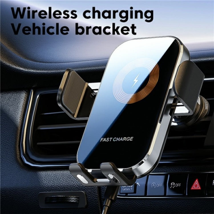 X12 Car Air Vent Touch Sensing Wireless Phone Charger Holder(Black) - Wireless Charging Pads by buy2fix | Online Shopping UK | buy2fix