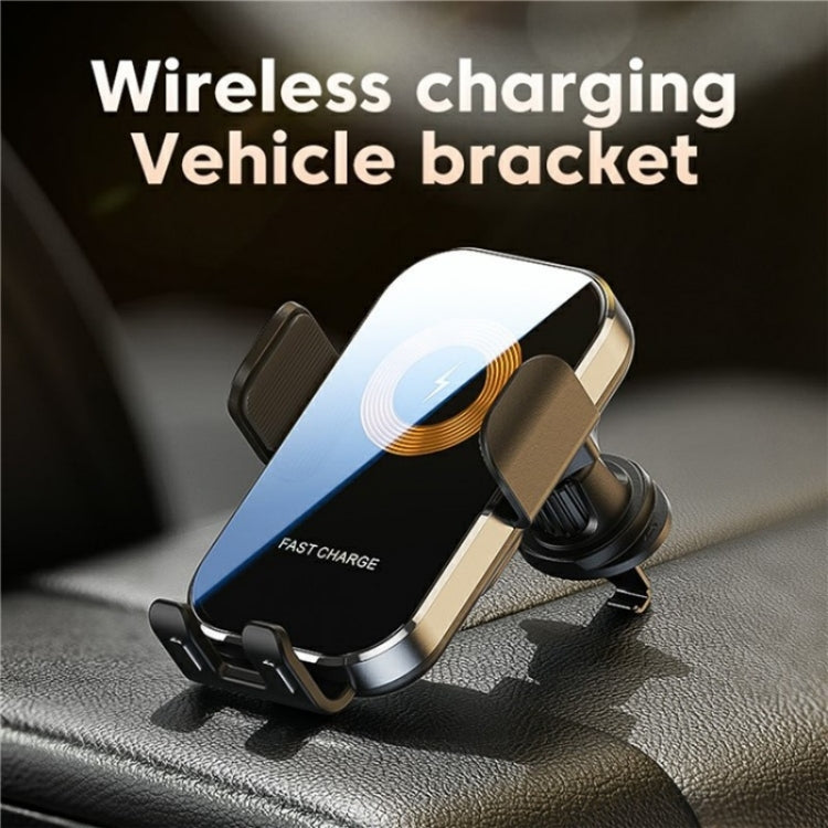 X12 Car Air Vent Touch Sensing Wireless Phone Charger Holder(Black) - Wireless Charging Pads by buy2fix | Online Shopping UK | buy2fix