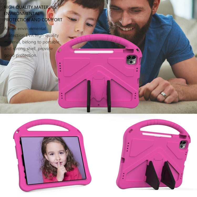 For iPad Air 11 2024 EVA Shockproof Tablet Case with Holder(RoseRed) - iPad Air 11 2024 Cases by buy2fix | Online Shopping UK | buy2fix