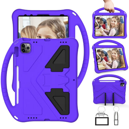 For iPad Pro 11 2024 EVA Shockproof Tablet Case with Holder(Purple) - iPad Pro 11 2024 Cases by buy2fix | Online Shopping UK | buy2fix