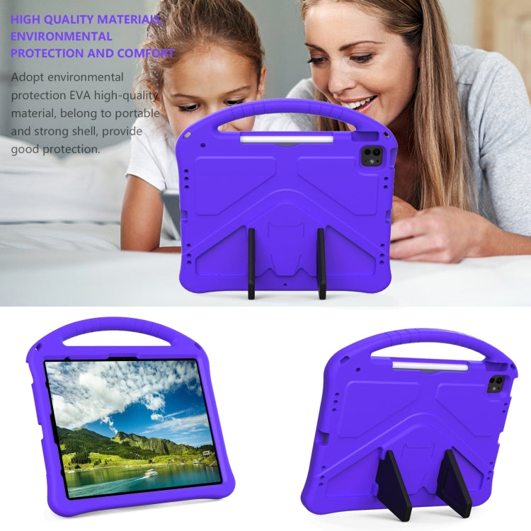 For iPad Pro 13 2024 EVA Shockproof Tablet Case with Holder(Purple) - iPad Pro 13 2024 Cases by buy2fix | Online Shopping UK | buy2fix