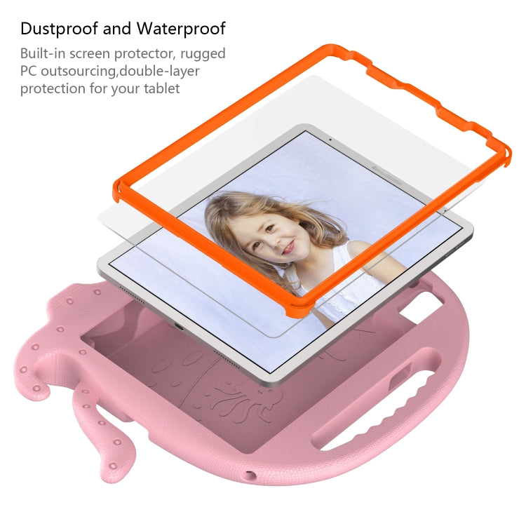 For iPad Pro 11 2024 Octopus Style EVA Hybrid PC Shockproof Tablet Case with Strap(Pink) - iPad Pro 11 2024 Cases by buy2fix | Online Shopping UK | buy2fix