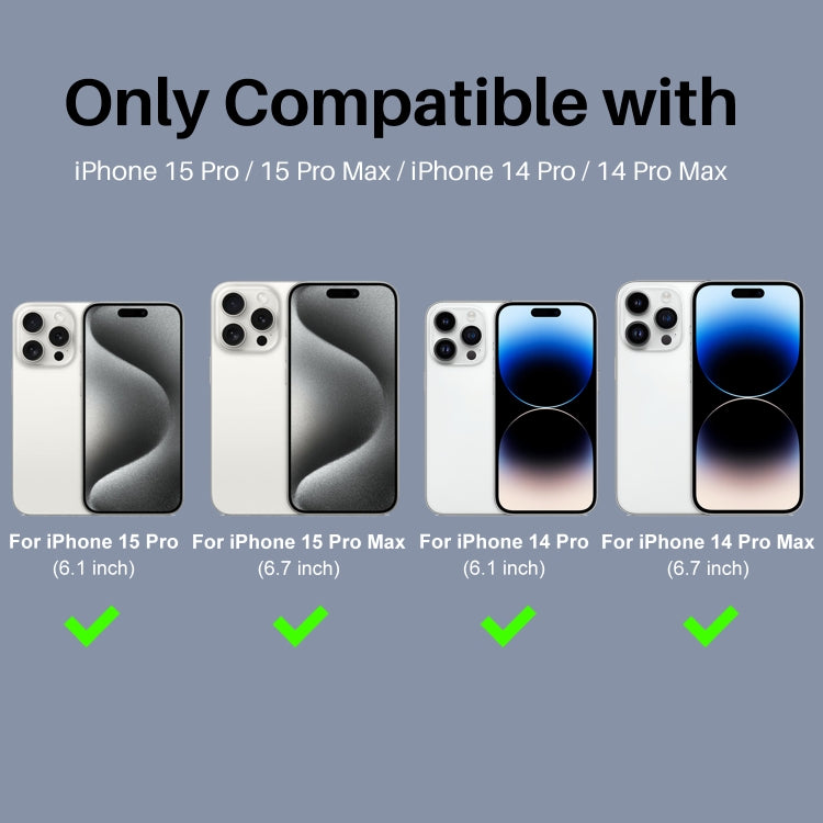 For iPhone 15 Pro / 15 Pro Max NORTHJO 2 Set 6pcs Camera Lens Protector Cover Metal Ring(Silver) - iPhone 15 Pro Max Tempered Glass by NORTHJO | Online Shopping UK | buy2fix