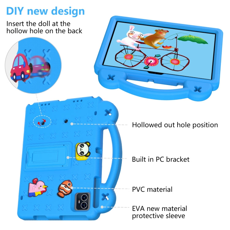 For Blackview Tab 80 10.1 2023 Handle Kickstand Children EVA Shockproof Tablet Case(Sky Blue) - Others by buy2fix | Online Shopping UK | buy2fix