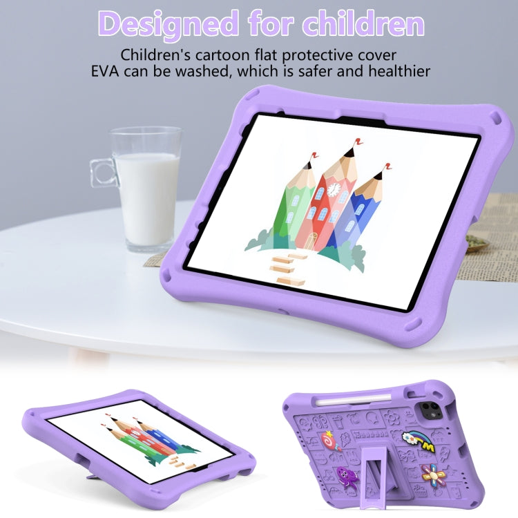 For iPad Pro 11 2024 Hi Baby EVA Full Body Tablet Case with Strap(Light Purple) - iPad Pro 11 2024 Cases by buy2fix | Online Shopping UK | buy2fix