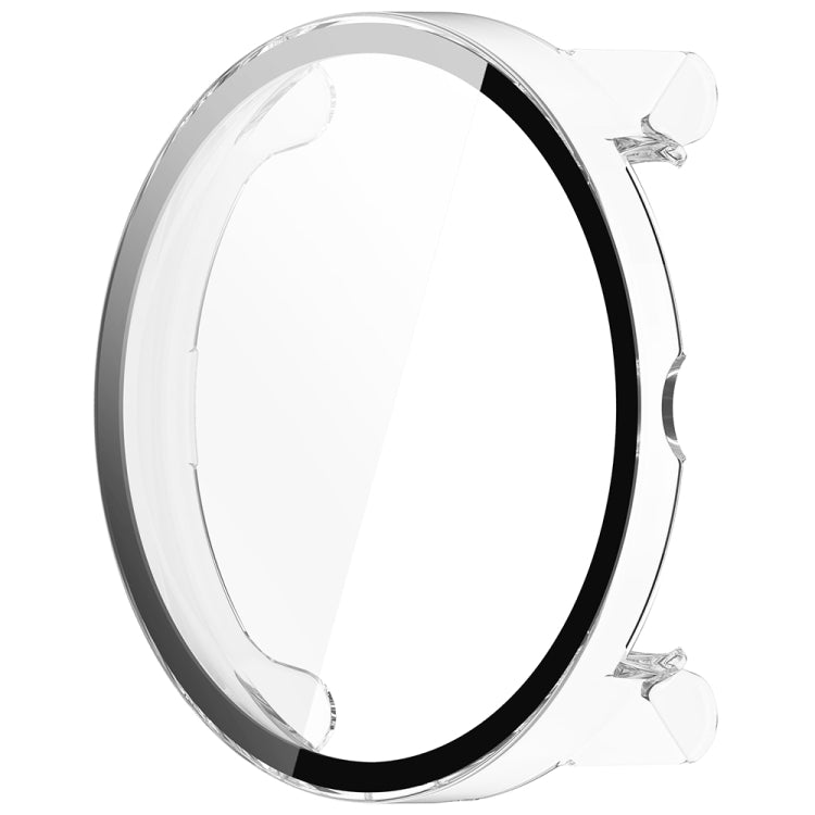 For Suunto Race PC + Tempered Glass Film Integrated Watch Protective Case(Transparent White) - Watch Case by buy2fix | Online Shopping UK | buy2fix