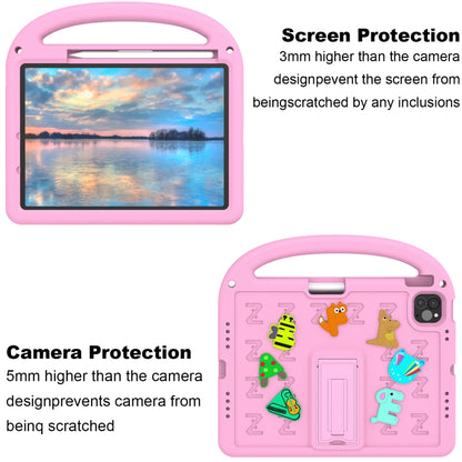 For iPad Pro 11 2024 Cartoon Sparrow EVA Shockproof Tablet Case(Pink) - iPad Pro 11 2024 Cases by buy2fix | Online Shopping UK | buy2fix