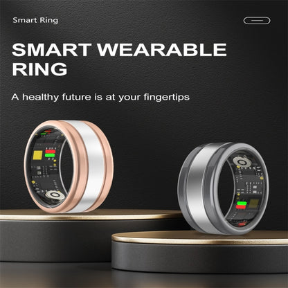 R18 SIZE 8 Smart Ring, Support Heart Rate / Blood Oxygen / Sleep / Multiple Sports Modes(Gold) - Smart Rings / Smart Telephones by buy2fix | Online Shopping UK | buy2fix