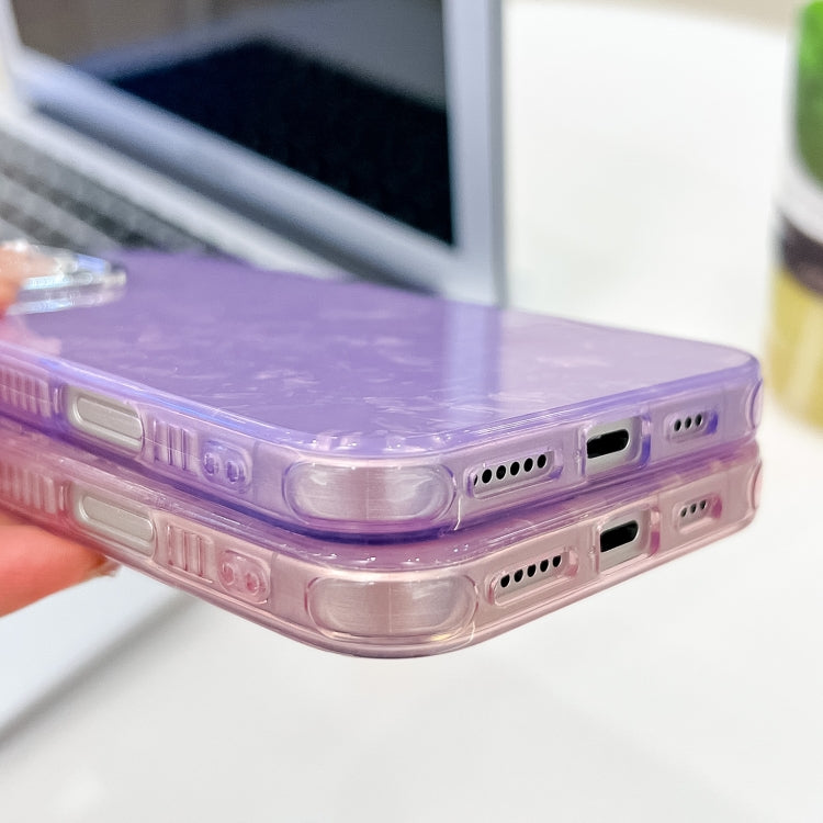 For iPhone 16 Plus Plating Glitter Texture TPU Phone Case with Lens Film(Purple Tinfoil Texture) - iPhone 16 Plus Cases by buy2fix | Online Shopping UK | buy2fix