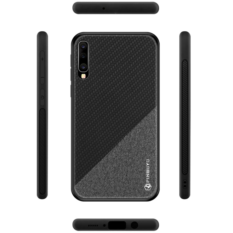 PINWUYO Honors Series Shockproof PC + TPU Protective Case for Galaxy A50(Brown) - Galaxy Phone Cases by PINWUYO | Online Shopping UK | buy2fix