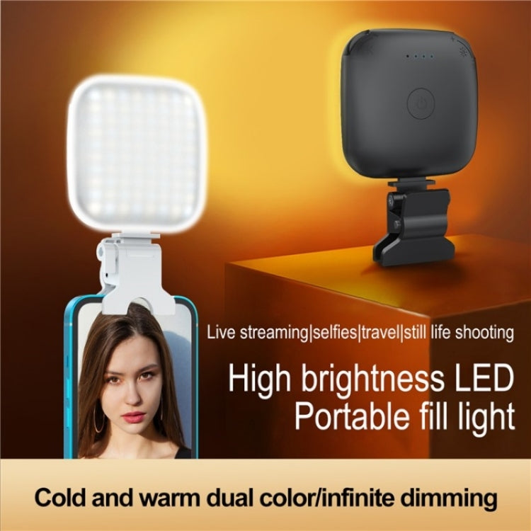 V15 Mini Clip-On Portable LED Fill Light Phone Laptop Video Conference Live Streaming Fill Lamp(White) - Selfie Light by buy2fix | Online Shopping UK | buy2fix