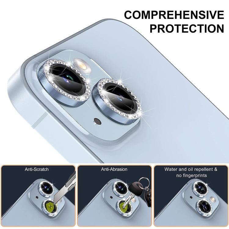 For iPhone 16 Pro / 16 Pro Max ENKAY AR Anti-reflection Individual Diamond Ring Camera Lens Glass Full Film(Deep Green) - iPhone 16 Pro Max Tempered Glass by ENKAY | Online Shopping UK | buy2fix