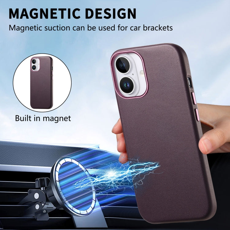 For iPhone 16 Pro Max Electroplated Metal Button Shockproof Phone Case(Purple) - iPhone 16 Pro Max Cases by buy2fix | Online Shopping UK | buy2fix