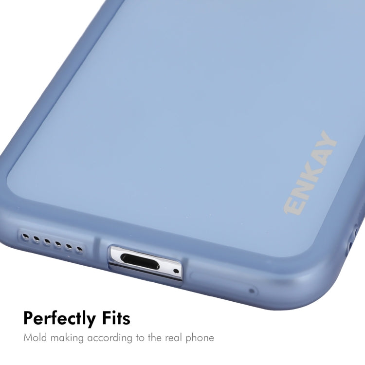 For Huawei Pura 70 ENKAY Hat-Prince Translucent Matte TPU Phone Case with Lens Film + 9H Big Arc Edge Film(White) - Huawei Cases by ENKAY | Online Shopping UK | buy2fix