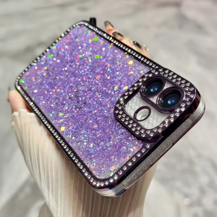 For iPhone 16 Plus Diamond Glitter Sequins TPU Phone Case(Pink) - iPhone 16 Plus Cases by buy2fix | Online Shopping UK | buy2fix