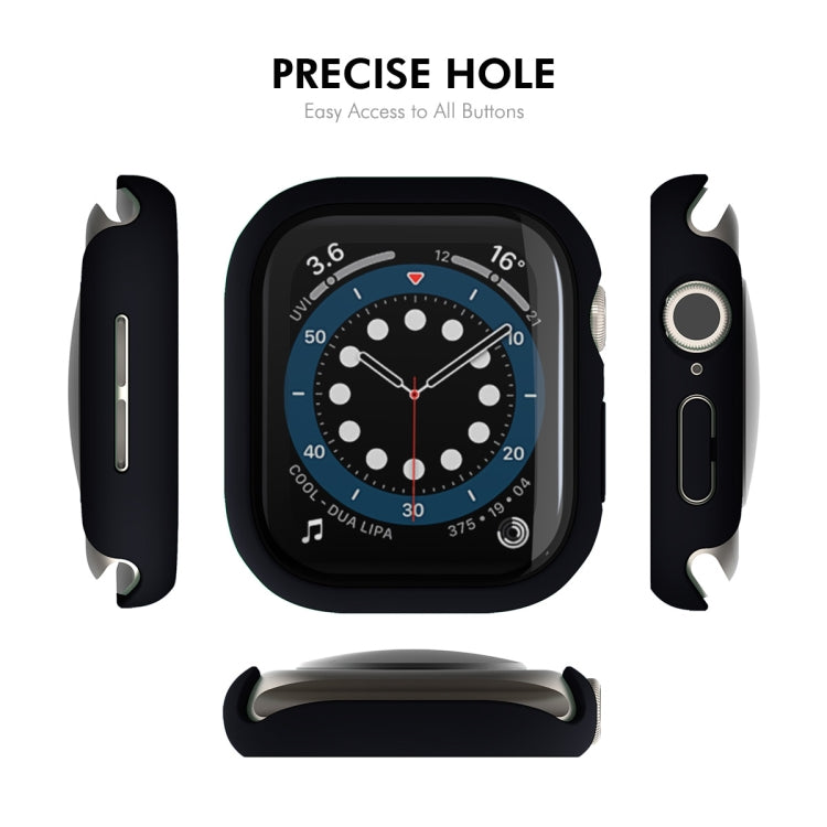 For Apple Watch Series 10 46mm ENKAY Hat-Prince PC Tempered Glass Film Integrated Watch Case(Midnight Blue) - Watch Cases by ENKAY | Online Shopping UK | buy2fix