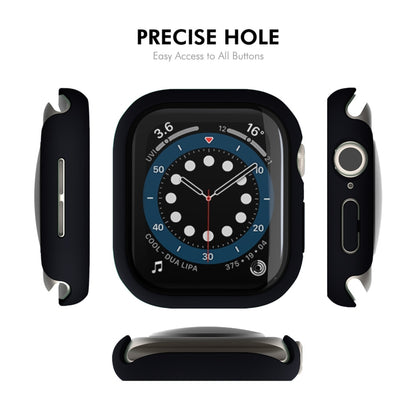 For Apple Watch Series 10 46mm ENKAY Hat-Prince PC Tempered Glass Film Integrated Watch Case(Black) - Watch Cases by ENKAY | Online Shopping UK | buy2fix