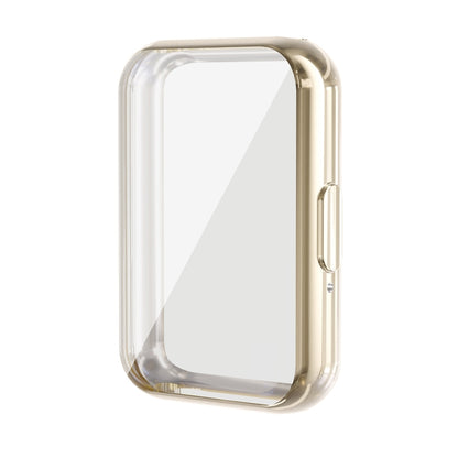 For Samsung Galaxy Fit3 ENKAY Hat-Prince Full Coverage Electroplated Soft TPU Case with Screen Protection(Golden) - Watch Cases by ENKAY | Online Shopping UK | buy2fix