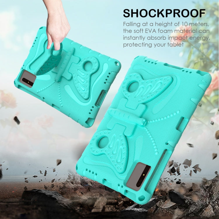 For Lenovo Tab M11 / Xiaoxin Pad 11 2024 Butterfly Bracket EVA Shockproof Tablet Case(Mint Green) - Lenovo by buy2fix | Online Shopping UK | buy2fix