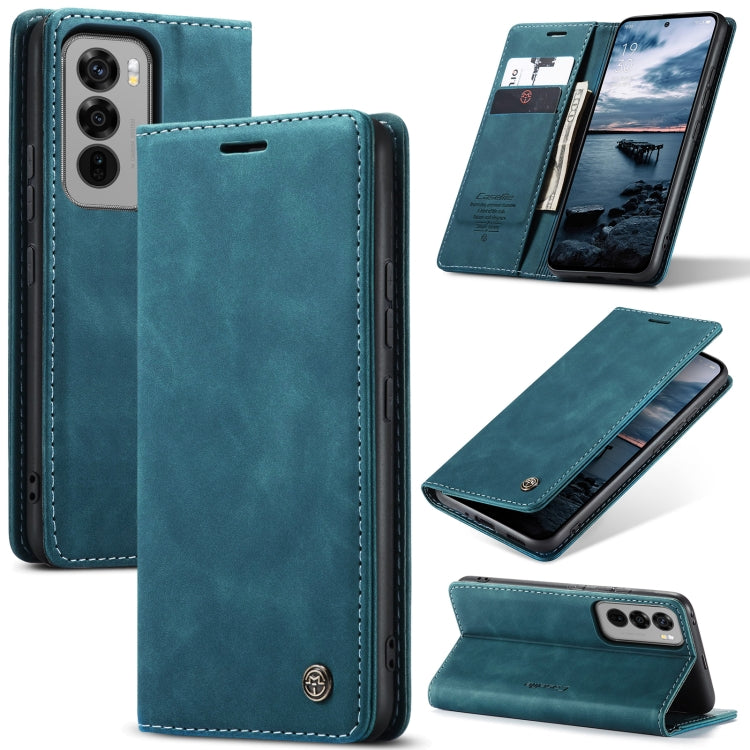 For OPPO Reno12 Pro 5G Global CaseMe 013 Multifunctional Horizontal Flip Leather Phone Case(Blue) - Reno12 Pro Cases by CaseMe | Online Shopping UK | buy2fix