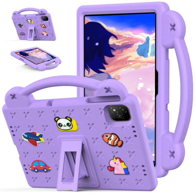 For Infinix Xpad 11 X1101 2024 Handle Kickstand Children EVA Shockproof Tablet Case(Light Purple) - Others by buy2fix | Online Shopping UK | buy2fix