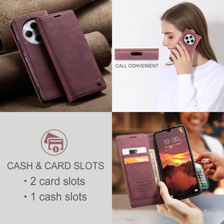 For Redmi 14C CaseMe 013 Multifunctional Horizontal Flip Leather Phone Case(Red) - 14C Cases by CaseMe | Online Shopping UK | buy2fix