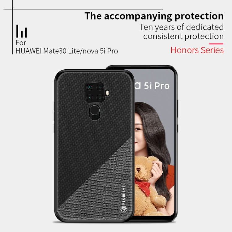 PINWUYO Honors Series Shockproof PC + TPU Protective Case for Huawei Nova 5i Pro / Mate 30 Lite(Black) - Huawei Cases by PINWUYO | Online Shopping UK | buy2fix