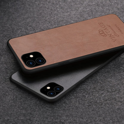 PINWUYO Pin Rui Series Classical Leather, PC + TPU + PU Leather Waterproof And Anti-fall All-inclusive Protective Shell for iPhone 11(Brown) - More iPhone Cases by PINWUYO | Online Shopping UK | buy2fix