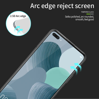 For Huawei Nova 6 MOFI 9H 2.5D Full Screen Tempered Glass Film(Black) - Huawei Tempered Glass by MOFI | Online Shopping UK | buy2fix