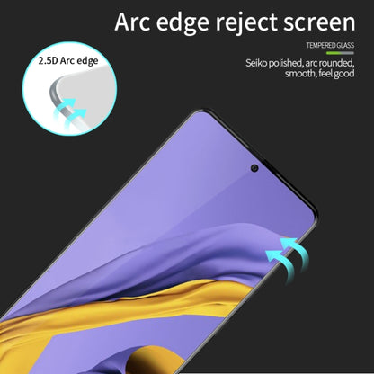 For Galaxy A51 MOFI 9H 2.5D Full Screen Tempered Glass Film(Black) - Galaxy Tempered Glass by MOFI | Online Shopping UK | buy2fix