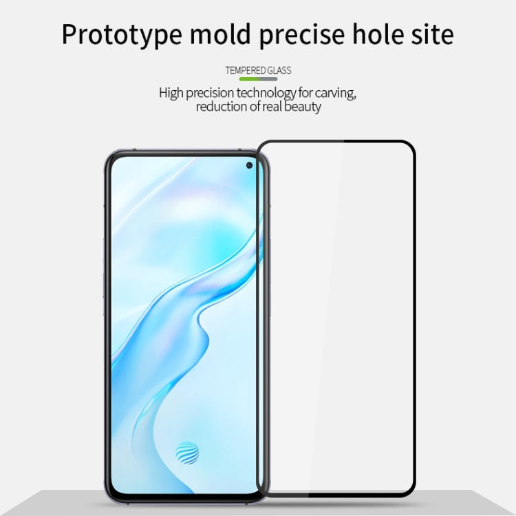 For vivo X30 PINWUYO 9H 2.5D Full Screen Tempered Glass Film(Black) - vivo Tempered Glass by PINWUYO | Online Shopping UK | buy2fix