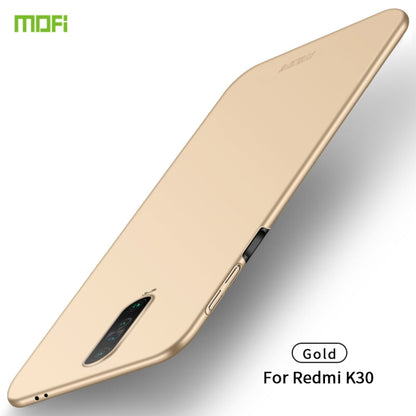 For Xiaomi RedMi K30 MOFI Frosted PC Ultra-thin Hard Case(Gold) - Galaxy Phone Cases by MOFI | Online Shopping UK | buy2fix