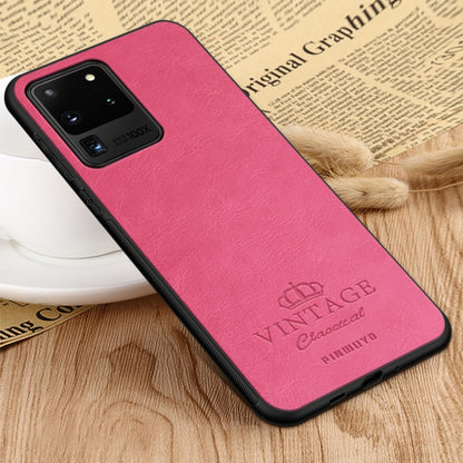 For Galaxy S20 Ultra PINWUYO Pin Rui Series Classical Leather Texture PC + TPU Waterproof  Anti-fall All-inclusive Protective Case Shell(Red) - Galaxy Phone Cases by PINWUYO | Online Shopping UK | buy2fix