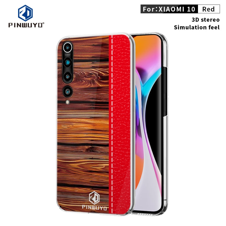 For Xiaomi 10 PINWUYO Pindun Series Slim 3D Flashing All-inclusive PC Case(Red) - Galaxy Phone Cases by PINWUYO | Online Shopping UK | buy2fix