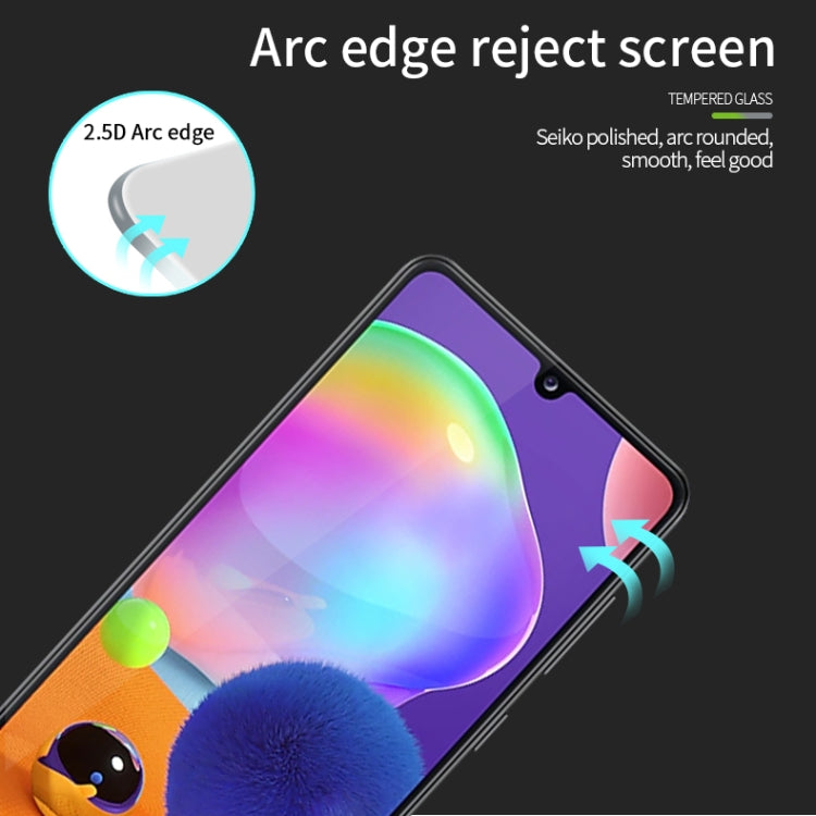 For Galaxy A31 MOFI 9H 2.5D Full Screen Tempered Glass Film(Black) - Galaxy Tempered Glass by MOFI | Online Shopping UK | buy2fix