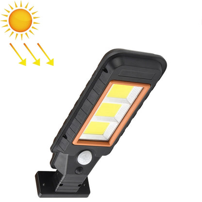 120 COB Solar Lamp Body Induction Wall Lamp LED Outdoor Waterproof Lighting Street Lamp(Orange Edge) - Solar Lights by buy2fix | Online Shopping UK | buy2fix