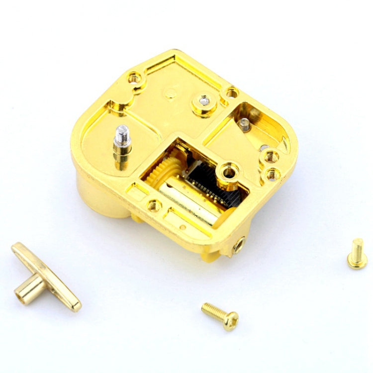 Eight-tone Gold-plated Bar Repair Parts DIY Sky City Paperback Music Box(Canon) - Music Box by buy2fix | Online Shopping UK | buy2fix