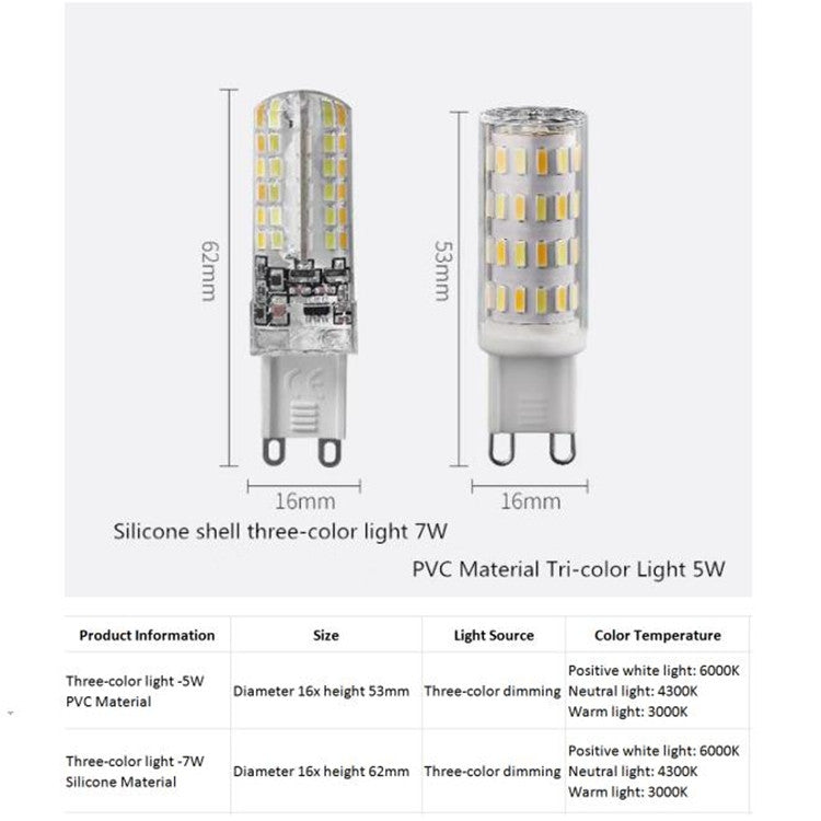 7W G9 LED Energy-saving Light Bulb Light Source(Warm Light) - LED Blubs & Tubes by buy2fix | Online Shopping UK | buy2fix